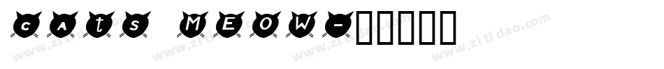 cats MEOW字体转换